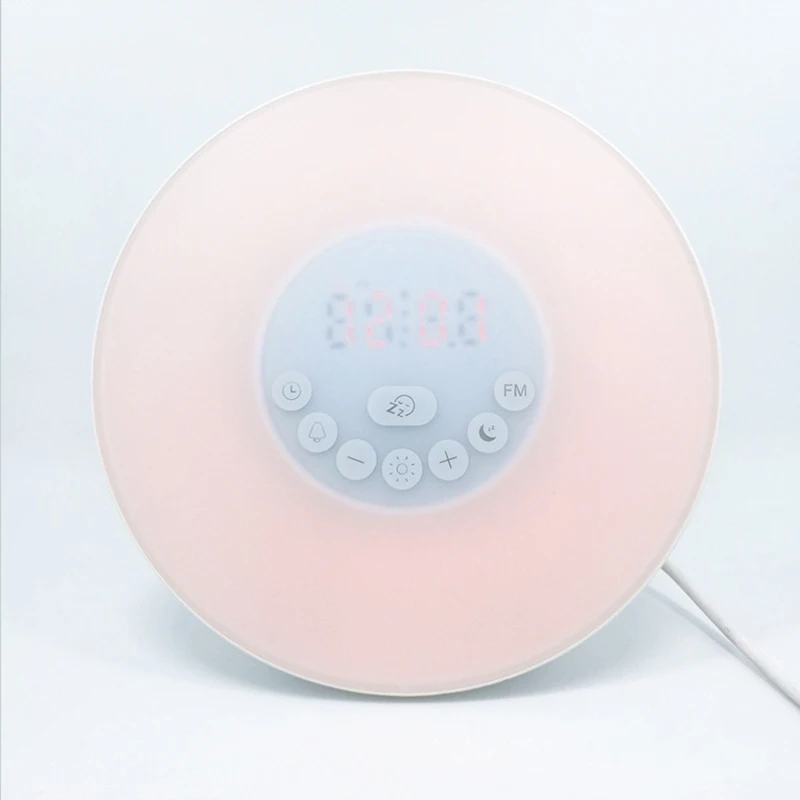 2017 New Style LED Digital Alarm Clock FM Radio Electronic Clocks Smart Wake-Up Light Touch Night Lamp | Дом и сад