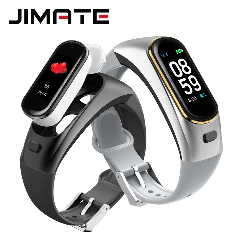 Мужские и женские умные часы с Bluetooth беспроводные наушники монитор сердечного
