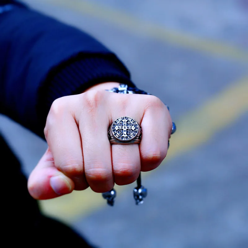 Мужское Винтажное кольцо BEIER украшение из нержавеющей стали в стиле панк рок с