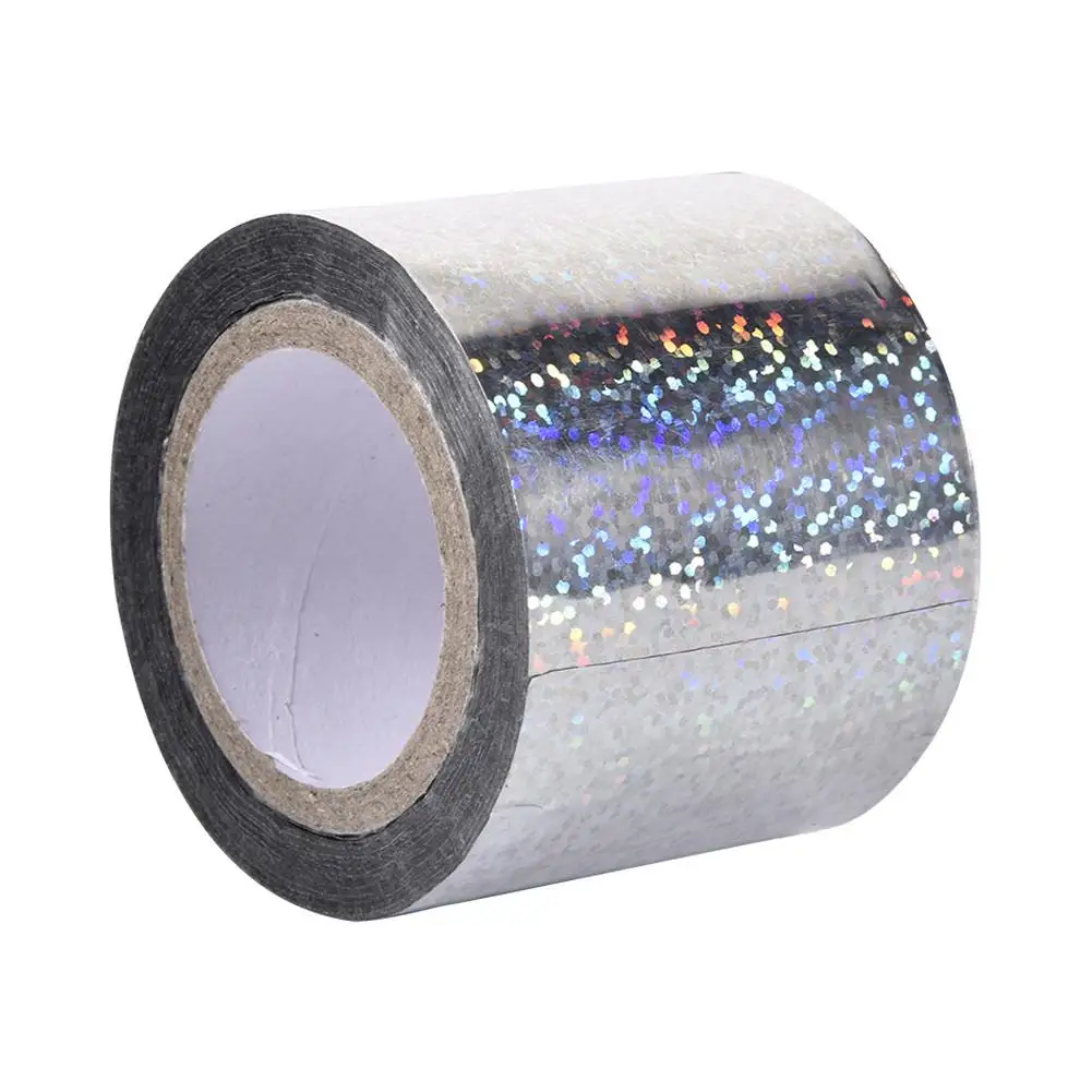 

45M Bird Repellent Scare Tape, Thickened Waterproof Deterrent Reflective Ribbon Belt For Home, Garden And Farm Bird Pest Control