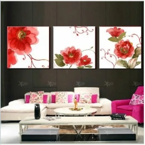 Фабричный магазин Набор для вышивки крестиком триплет красный Цветущий пион