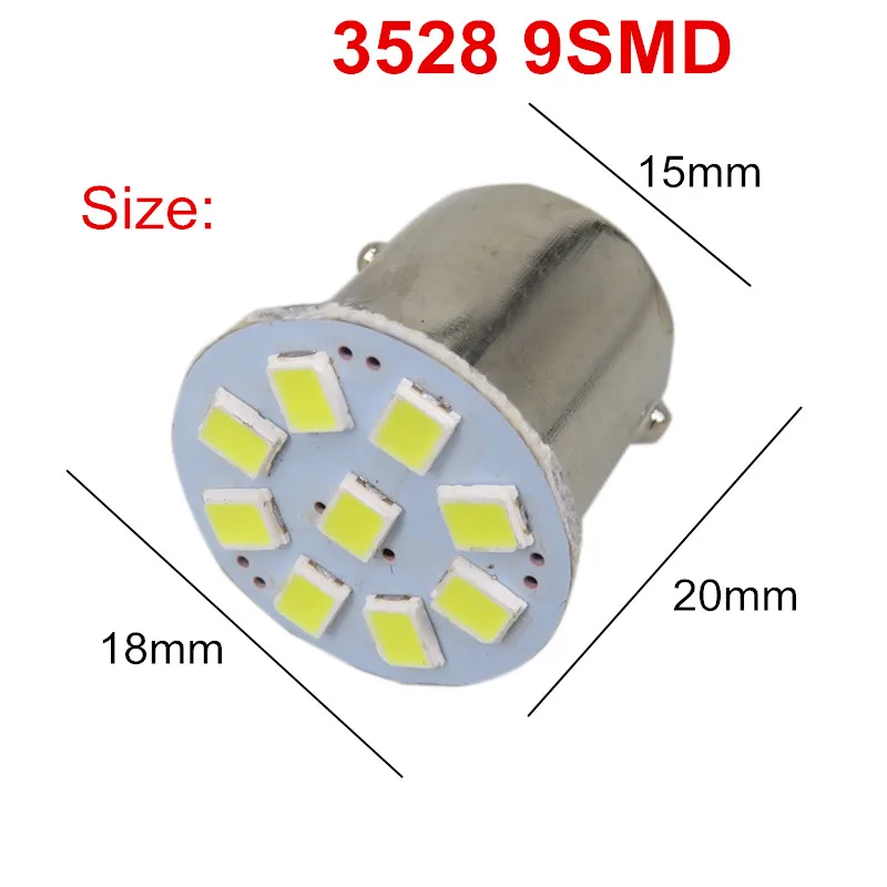WLJH 10x24 V Led 1156 BA15S P21W 1157 3528 внешний светильник для автомобиля, грузовика, прицепа, RV, стоп-сигнал заднего хода, резервный светильник s, лампа указателя поворота