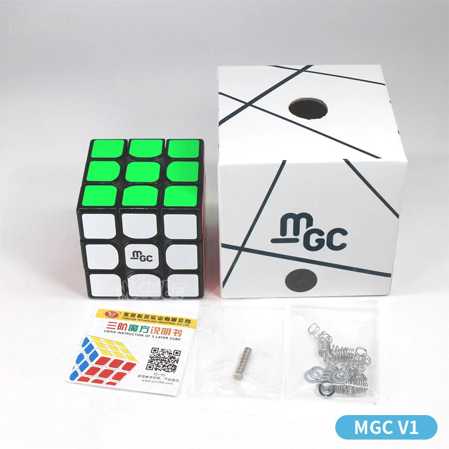 MGC 1-Black Куб Yongjun Mgc 3x3 Магнитный куб 3x3x3 Mgc V1 Neo, Магический кубик, Скорость 3x3 игра-головоломка Cubo Magico Wca Чемпионат с помощью магнита, Детские кубики, игрушки для мальчиков - Цвет: MGC 1-Black