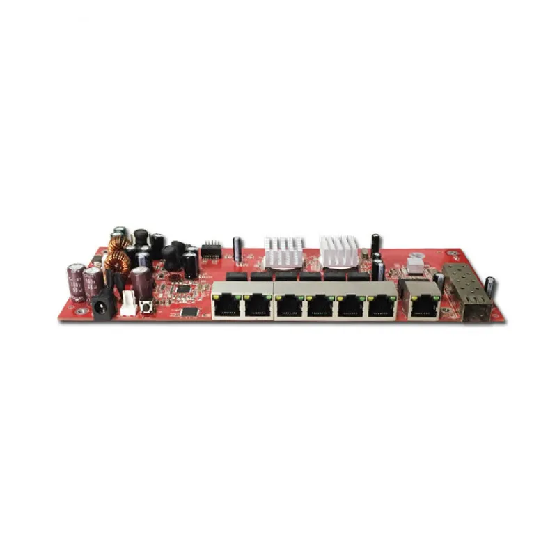 

OEM/ODM 9-портовый гигабитный SFP модуль переключения Поддержка AF/AT 10/100/1000 Мбит/с