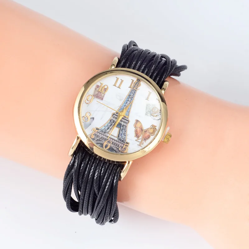 

Fashion Casual Women's Quartz Wristwatch Women Wax Rope Bracelet Dress Watch Pendant Relogio Feminino Reloj Mujer Clock Gifts