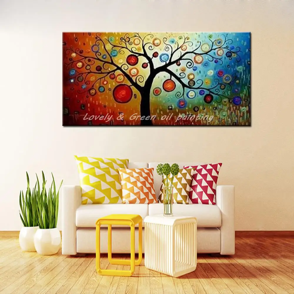 Картина маслом на холсте Древо жизни ручная роспись|tree of life oil|tree paintingtree canvas |