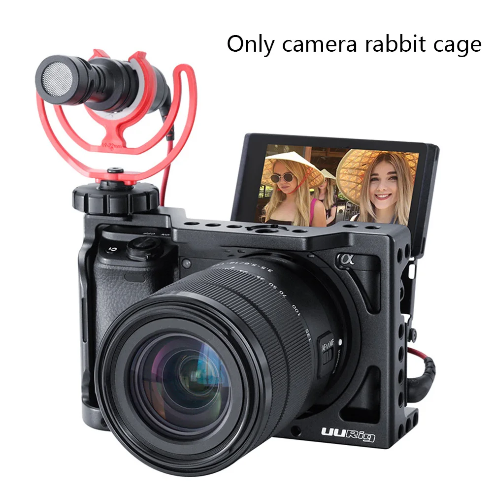 Черный Прочный портативный держатель Vlogging клетка для камеры легкая установка легкий алюминиевый сплав износостойкое крепление для sony A6400