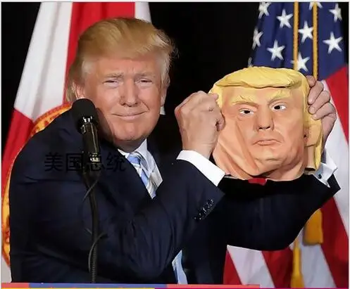 Бесплатная доставка! Лидер продаж 2016 маска с новым дизайном Дональда Трампа