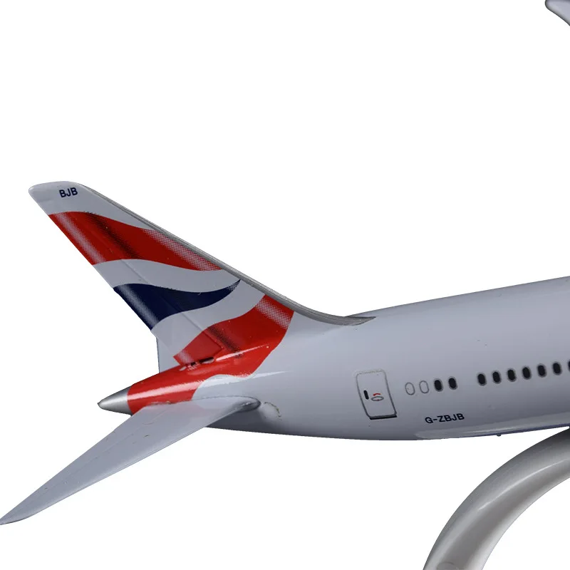 Модель больших авиакомпаний B787 20 см британская модель Боинга 787 авиационная
