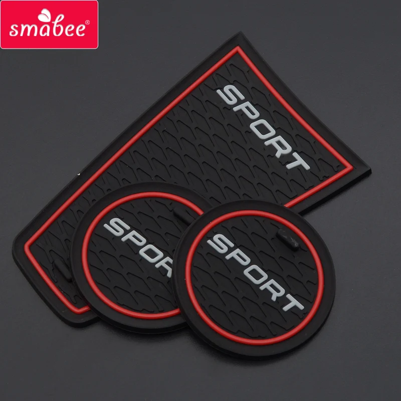 smabee Gate slot pad Interior Door Pad/Cup for LADA granta GRANTA SPORT Non-slip mats red/white pvc 16pcs |