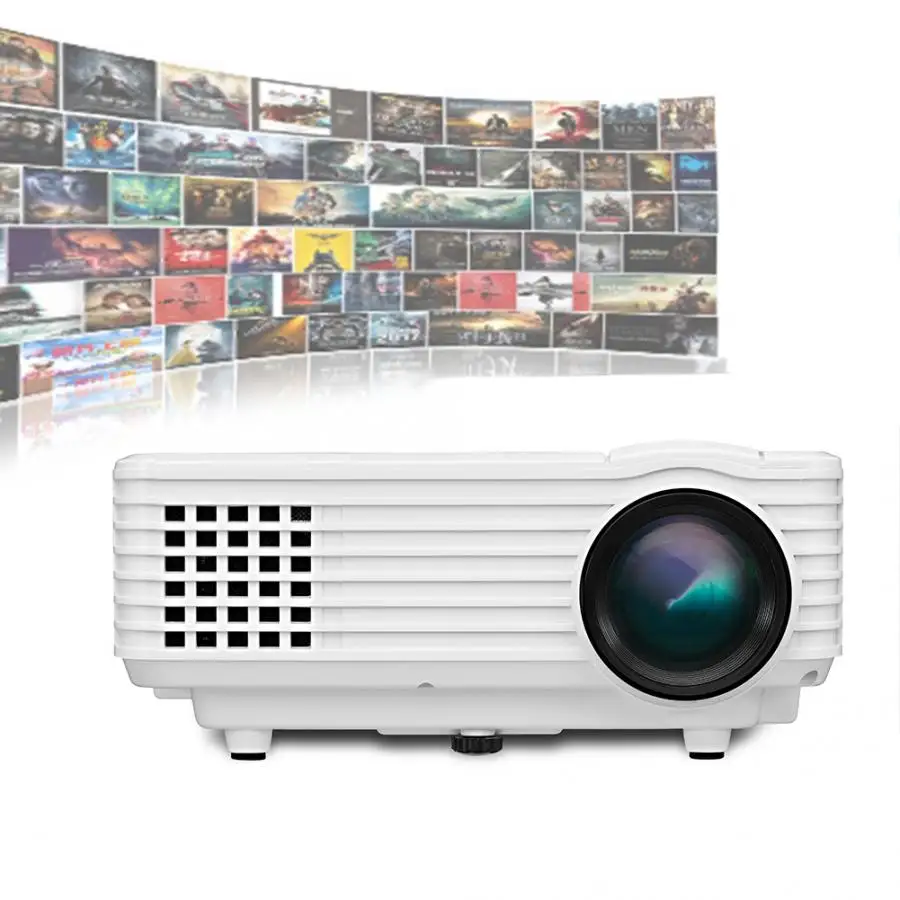 Full hd проектор, RD-805A, миниатюрный светодиодный проектор, умный проектор, 1080 P, Full HD, белый, 100-240 В, звуковая система для домашнего кинотеатра
