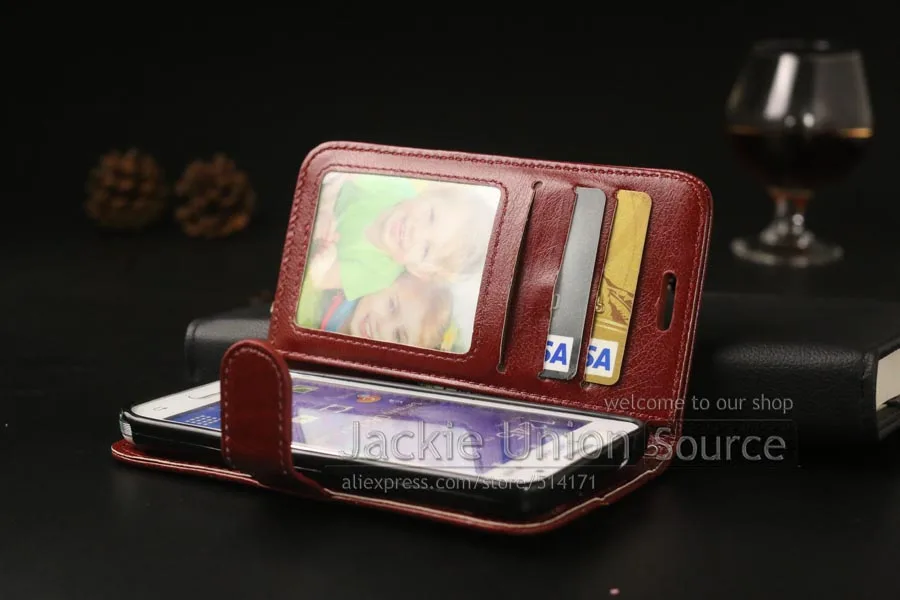 Роскошный чехол-Кошелек из искусственной кожи чехол для Samsung Galaxy Core Prime Lte G360 G360F