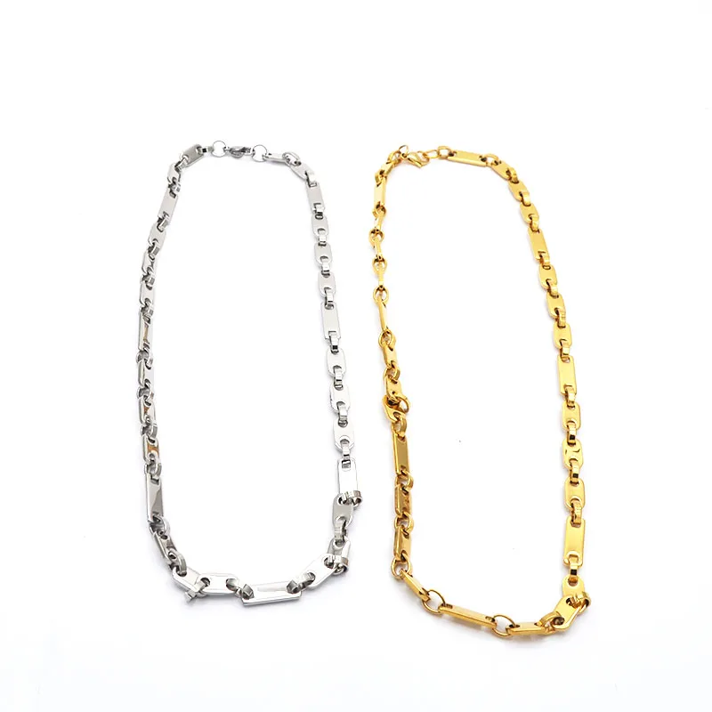 2019 мужские klye два цвета в стиле панк ожерелья ожерелье из нержавеющей стали