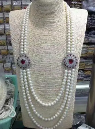 Бесплатная доставка Благородный ювелирные изделия нового дизайна 9-10 мм круглый