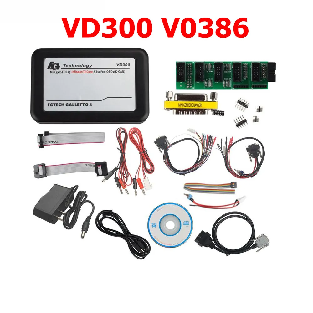VD300 V0386 Новое поступление последняя версия VD300 V0386/V0475 V54 FGTech Galletto 4 Master BDM-TriCore-OBD функция VD300 ECU программист - Цвет: VD300 V0386