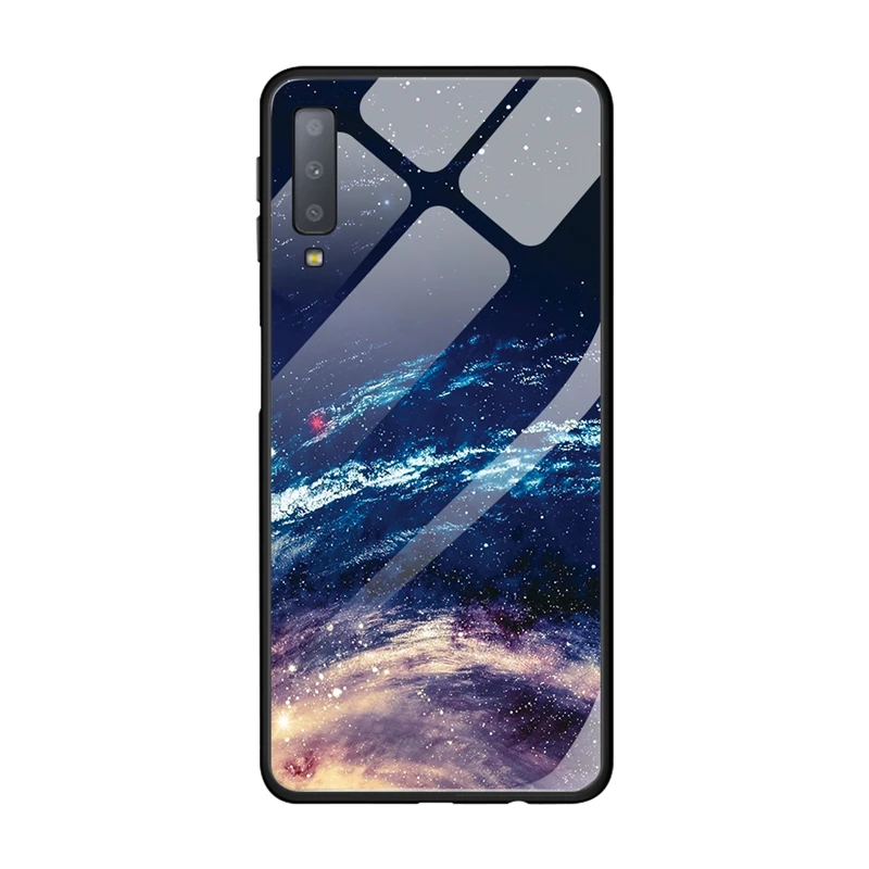 Узор закаленное Стекло чехол для samsung Galaxy M20 M10 A7 A750 S10E J4 J6 S8 S9 S10 плюс бампер жесткий защитный чехол на застежке - Цвет: 15