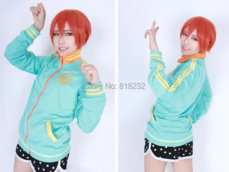 Толстовка с капюшоном Love Live Hoshizora Rin спортивная одежда куртка костюм школьная