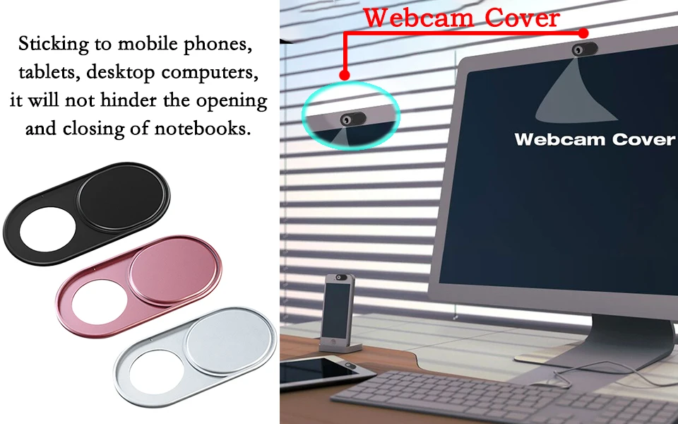 Orsda чехол для веб-камеры motebook камера для ноутбука крышка металлическая защита слайдер телефон ПК для ноутбуков веб-камера крышка магнит наклейка