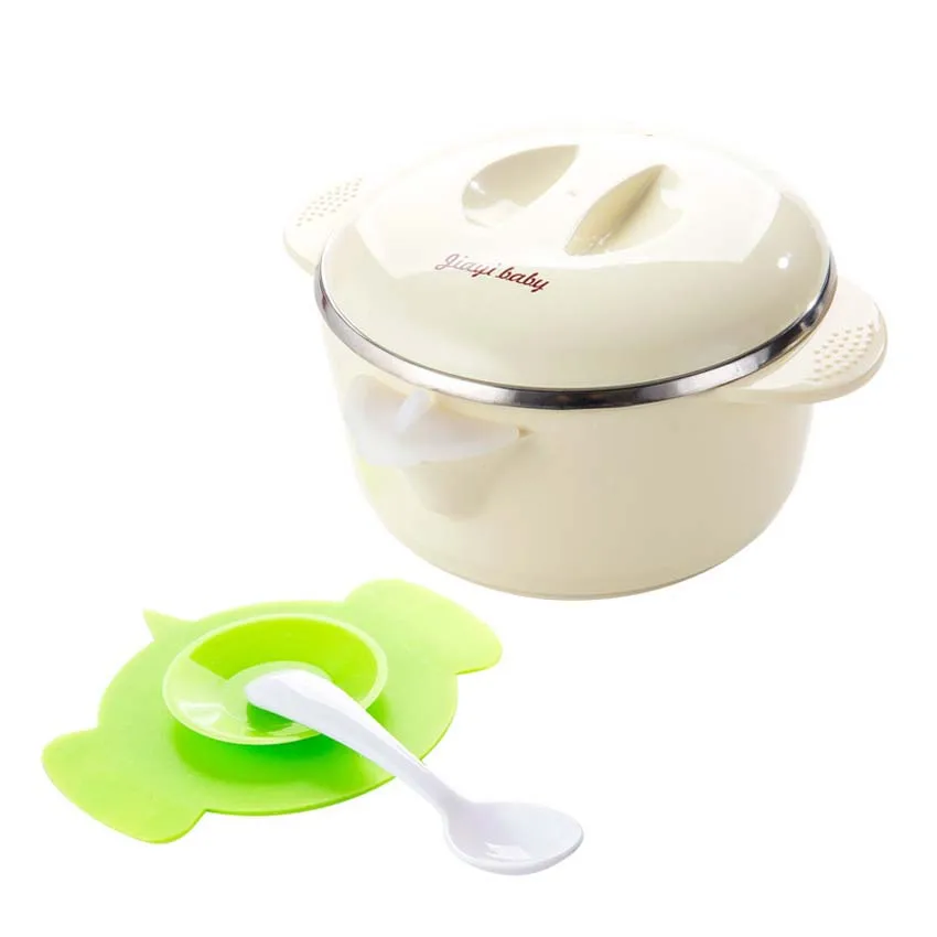 Детская согревающая тарелка чаша теплоизоляция горячей воды столовая