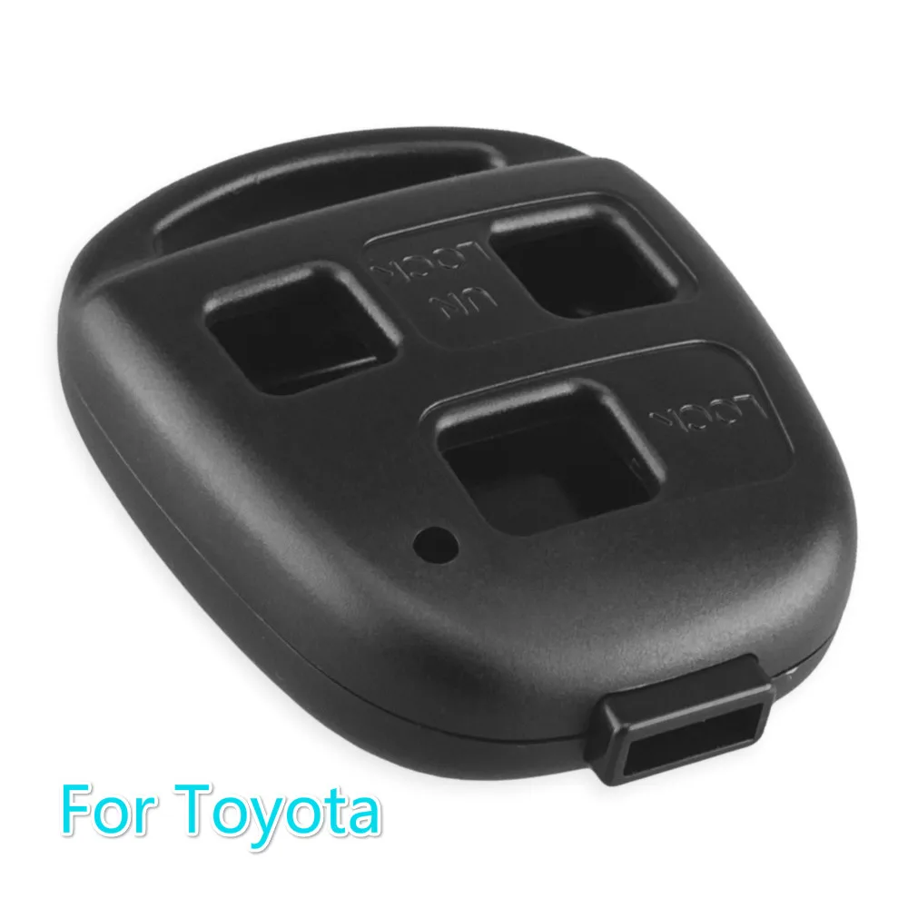 KEYYOU 2/3 кнопки чехол для дистанционного ключа от машины оболочка для Toyota Corolla Land Cruiser YARIS CAMRY RAV4 для Lexus RX300 ES300 LS400 GX460 - Количество кнопок: 3 Buttons