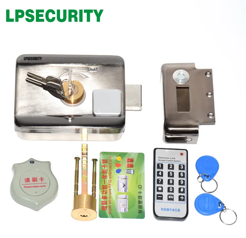 LPSECURITY наружное использование дома Заводские ворота электрический замок двери с