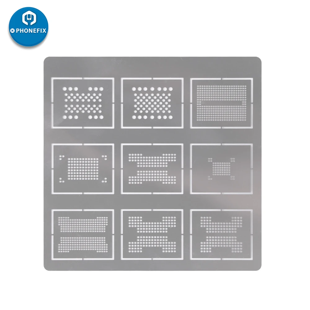 DIYPHONE 0,2 мм 9 в 1 BGA трафарет набор для пайки шаблон для BGA136 BGA152 LGA52 LGA60 BGA316 BGA272