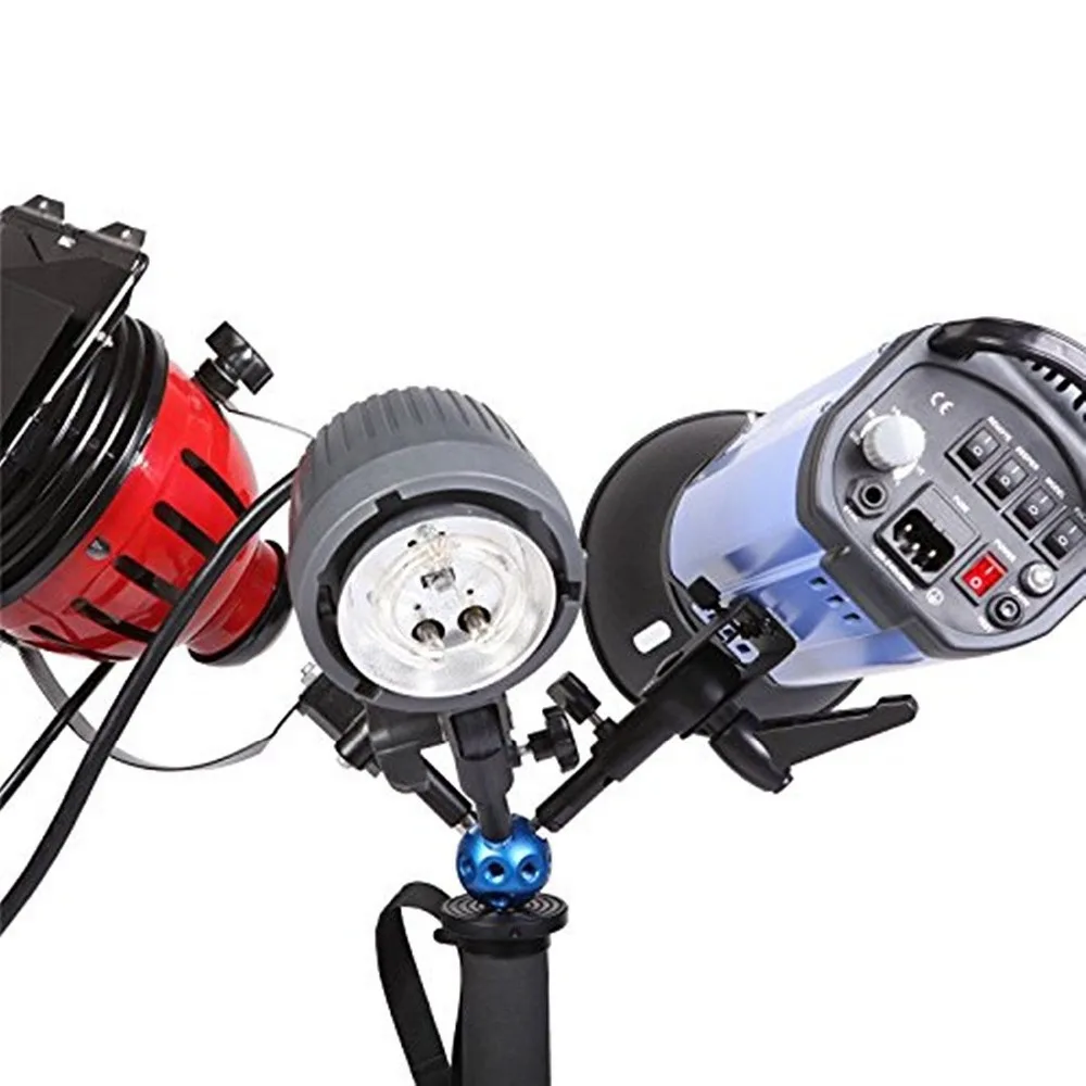 

Magic Friction Arm Ball Multi Accessory Adapter with 3 Rods for LED Panel DSLR Monitor Cage Mic