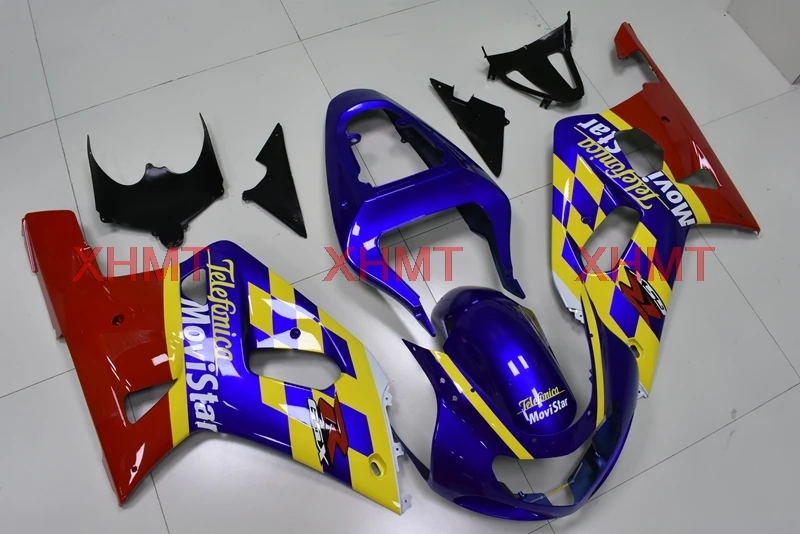 Для GSXR 600 750 1000 2000 2003 K1 2 обтекатель Наборы 01 00 03 02 синий и красный цвета желтый набор