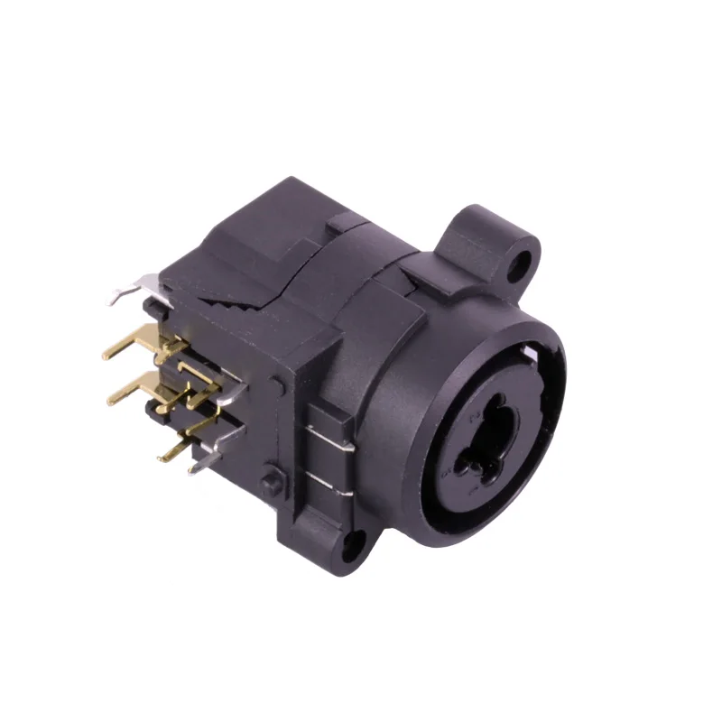 12 шт./лот двойной Функция Jack 6 35 мм + 3-контактный XLR гнездо 11 PIN правый угол контакты