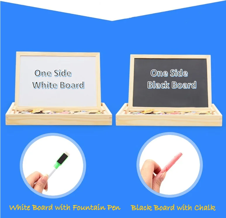 Деревянные Магнитные Головоломки игрушки животные доска для рисования