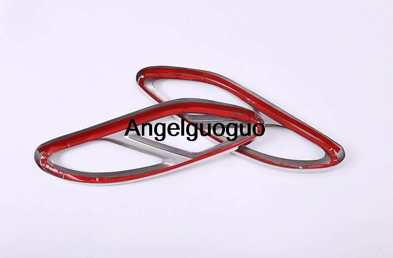 Выхлопные выходы Angelguoguo для автомобиля накладка на заднюю рамку Mercedes-Benz C Class W205 C180