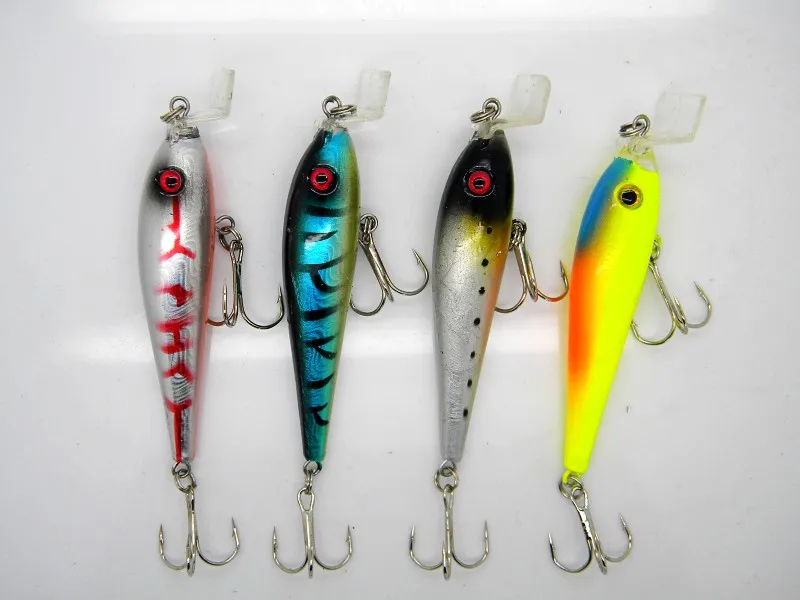 Рыболовные приманки 9 5 см-7 6 г-4 # крючки Minnow wobbler pesca искусственные жесткие