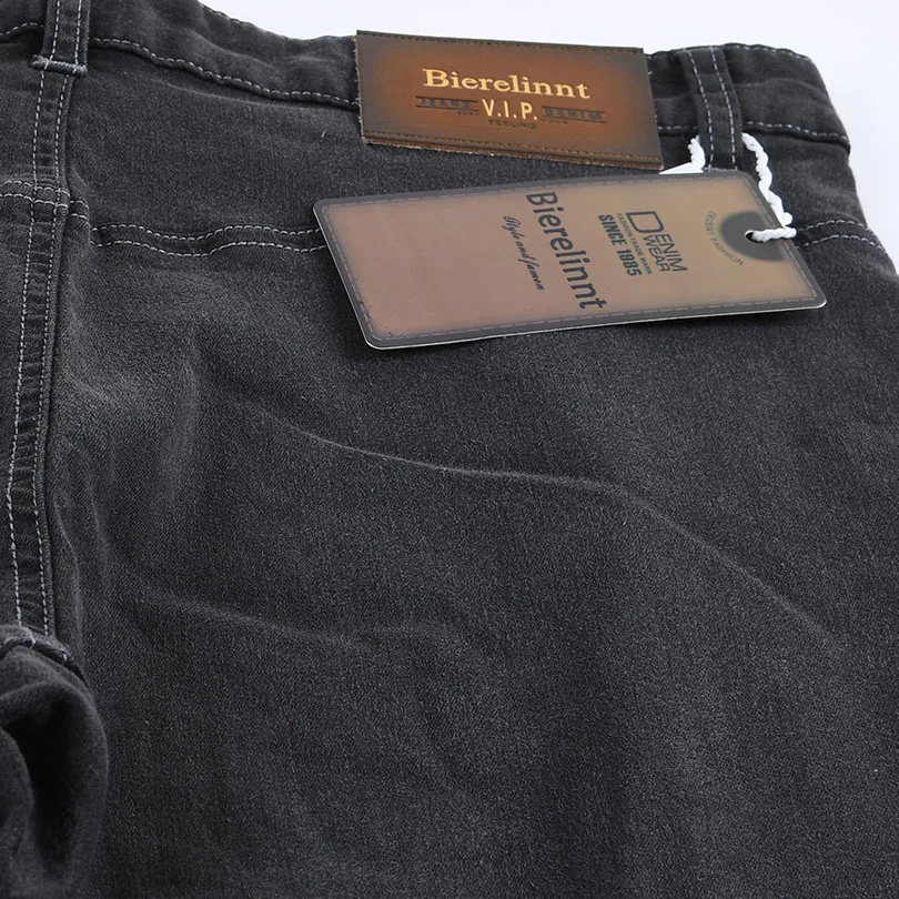Летние черные штаны шаровары мягкие удобные прямые Slim Fit джинсы Мужчины 2017 Лидер