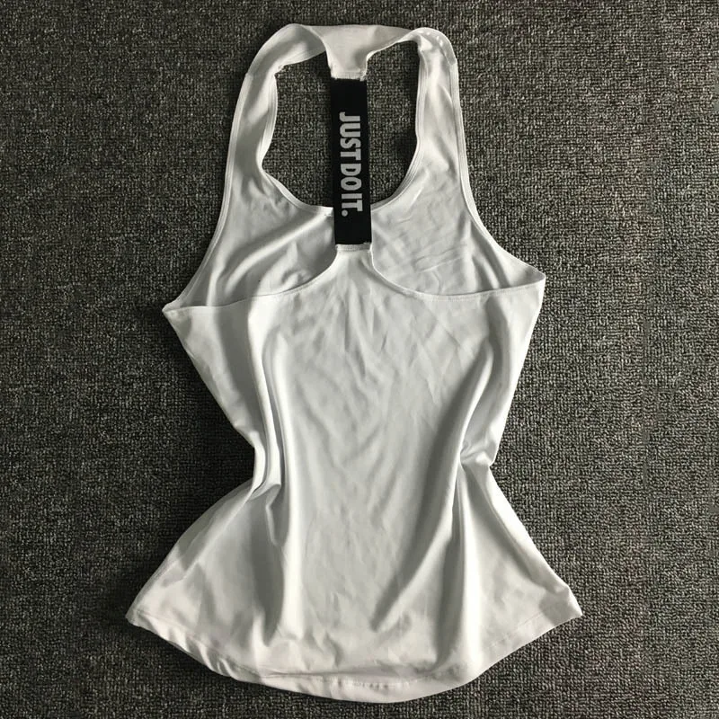 Summer Sexy Sports T Shirt Women Tank Top Fitness Workout Tops Gyming Sleeveless Quick Drying Vest Tee Jerseys Bralette | Спорт и