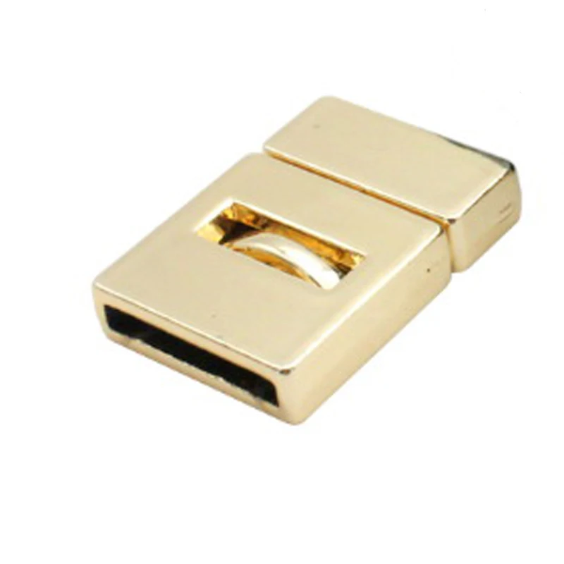 Gold Aaazee 3 комплекта 15 мм x 2 мм отверстие античная медь плоское магнитное закрытие, металлическая застежка крючки для изготовления колье браслет ювелирные изделия - Цвет: Gold