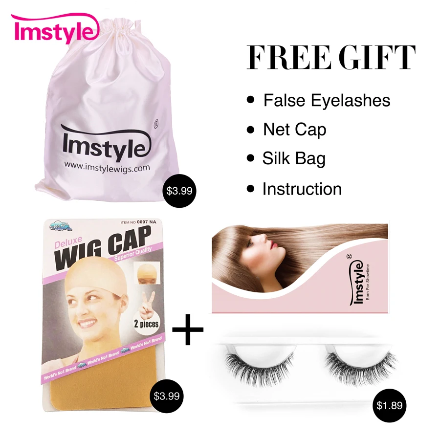 Красный парик Imstyle из синтетического кружева спереди для женщин длинный