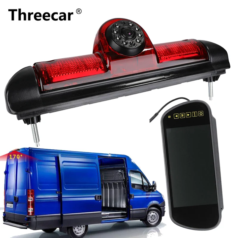 camera with monitor Новая камера заднего вида CCD камера заднего вида для Fiat Ducato X250 Citroen Jumper III Peugeot Boxer III LED IR парковочная камера - Название цвета: camera with monitor