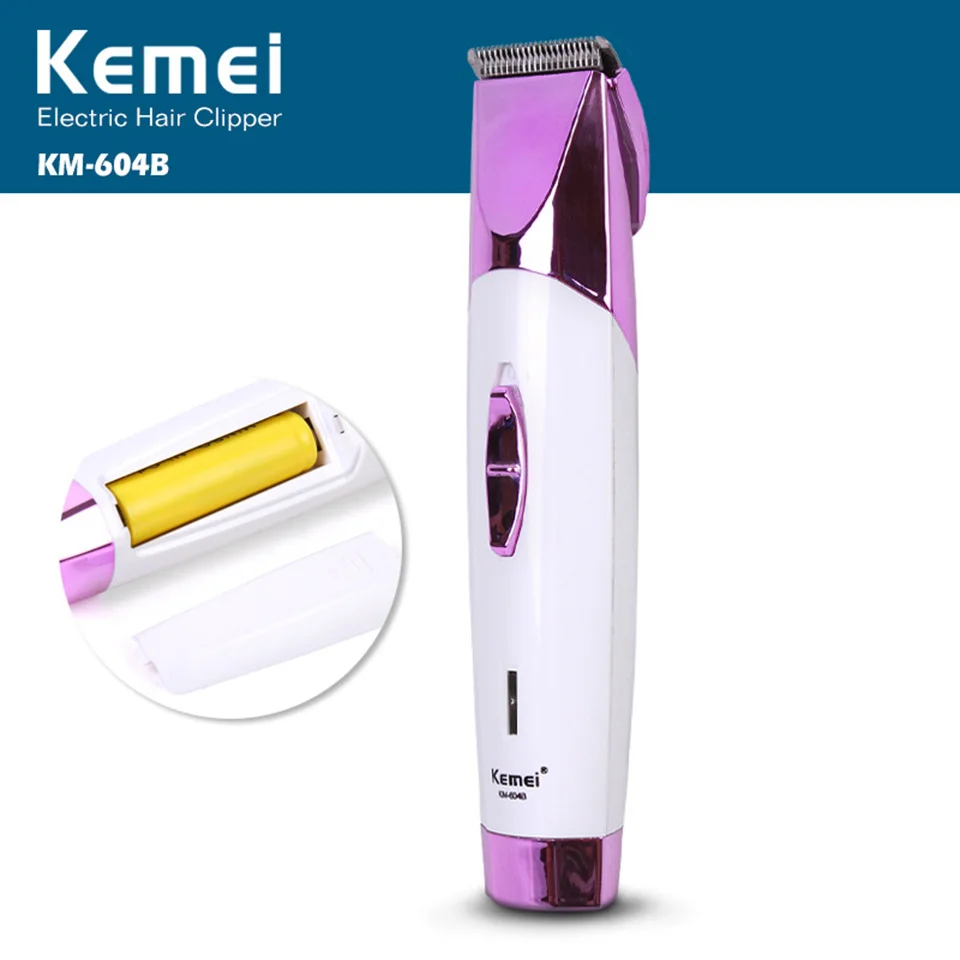 Kemei KM-604B, профессиональный триммер для волос, Машинка для удаления грумеров, триммеры для сухой электрической зарядки, машинка для стрижки волос, бритва, борода