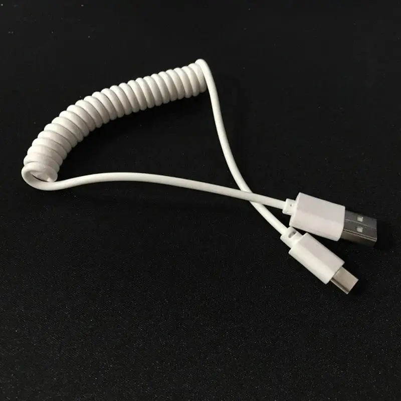 USB пружинный кабель зарядное устройство кабель микро Зарядка Универсальный провод Быстрый USB 2,0