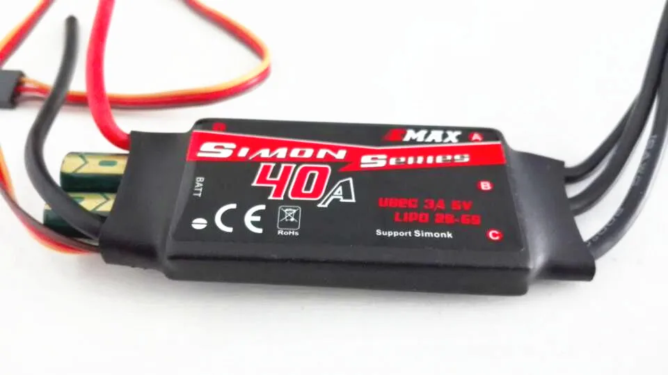 EMAX Simonk серии 40A бесщеточный ESC 4 осевой для радиоуправляемых дронов|esc 40a|esc 40a