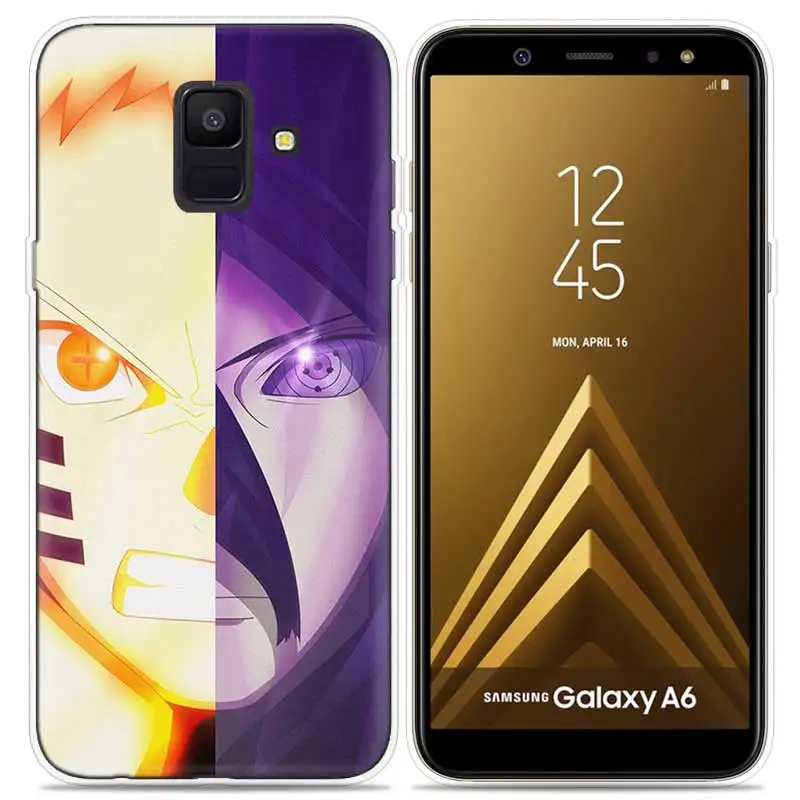 Героя аниме «Наруто Аниме темные мультфильм чехол для samsung Galaxy Note 8 9 J4 J6 J8 A6 A8 A7 A9 Star Lite S8 S9 плюс чехол Coque чехол