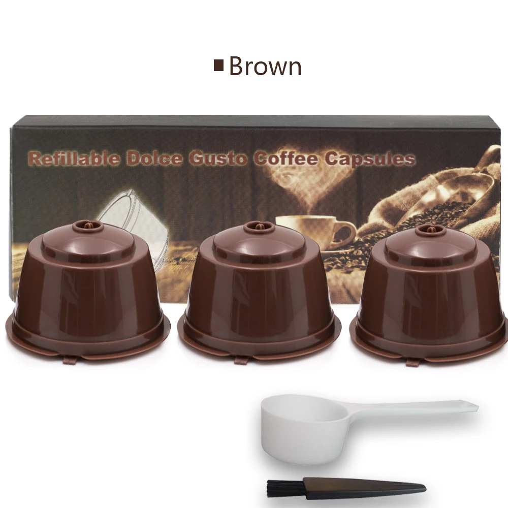 Многоразовые кофейные капсулы Dolce Gusto 3/6 шт./лот совместимые с Nescafe Gusto|coffee