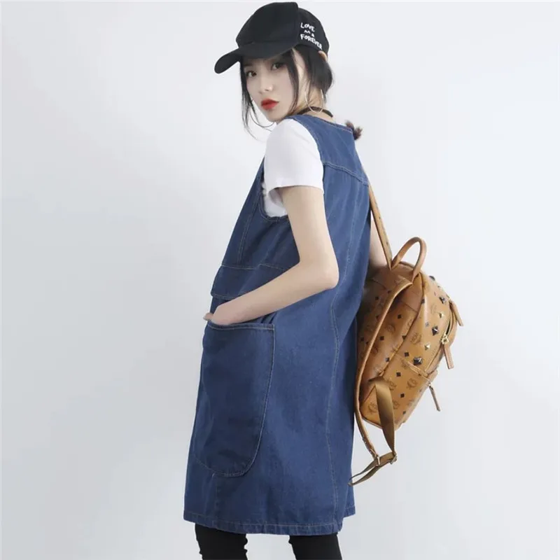 2018 весенний женский жилет Новый свободный большой размер без рукавов куртка Mediun