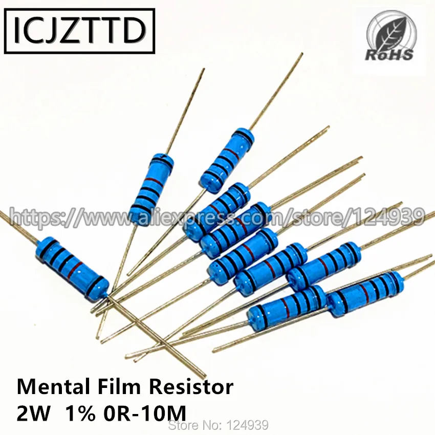 10pcs 2W 1% 2W Mental Film Resistor 1% 2.7M 3M 3.3M 3.6M 3.9M 4.3M 4.7M 5.1M 5.6M 6.2M 6.8M 7.5M 8.2M 9.1M 10M 2M7 3.0M 3M3 3M6