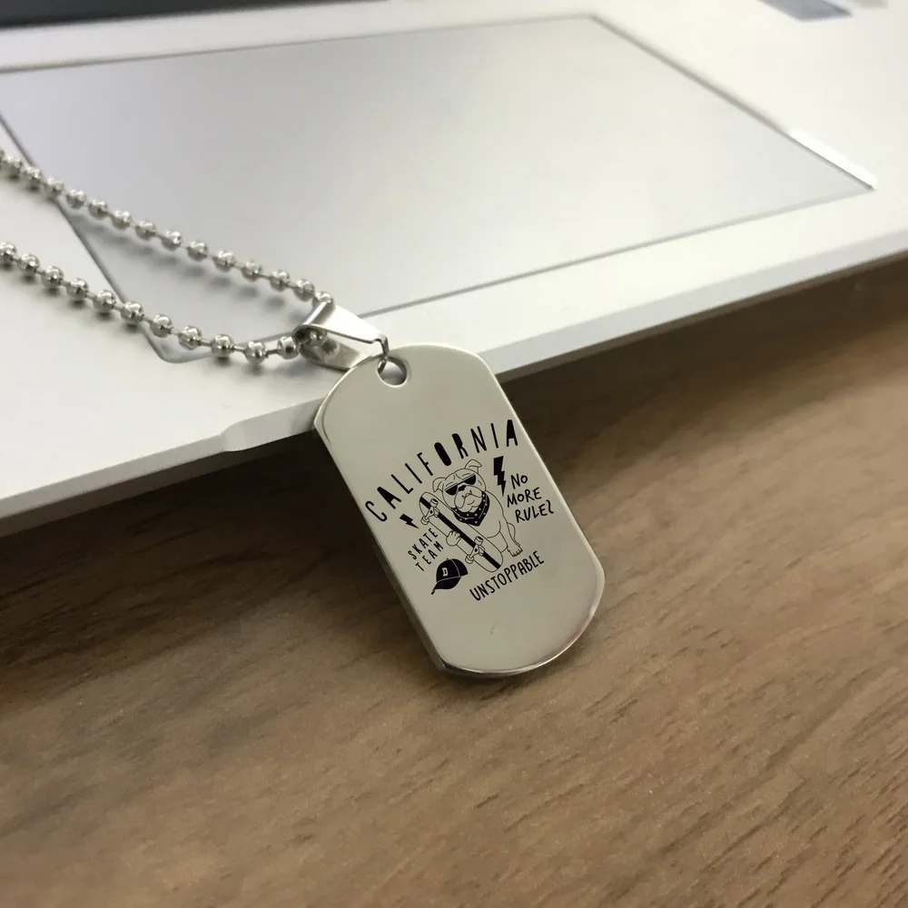 BLINGPAW новая Калифорния нет больше правил Skate Team неудержимый нержавеющая сталь