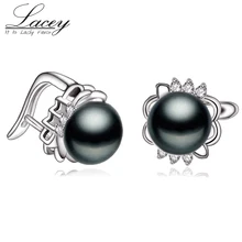 Серьги из натурального жемчуга серьги для женщин серебра 925