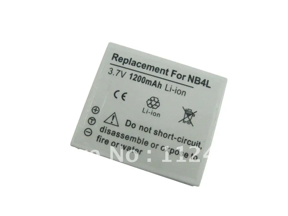 Замена для NB4L NB-4L 1000 мАч батарея объектива Цифрового Фотоаппарата Canon Digital 50/40