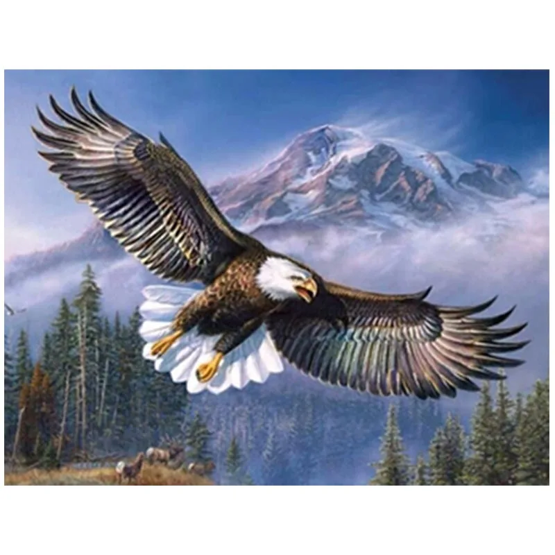 5D DIY Diamond Painting Full Square/Round Drill &quoteagle&quot Embroidery Cross Stitch diamond painting accessories A45 | Дом и сад