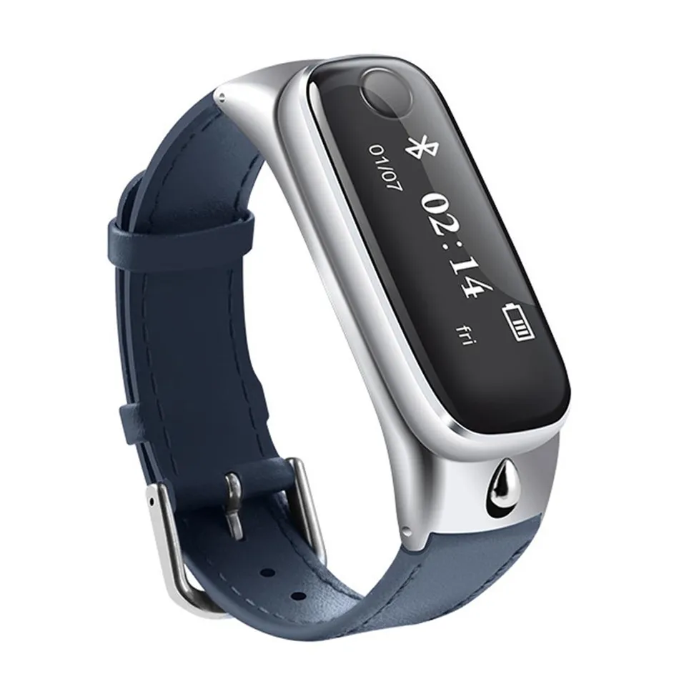 M6 плюс мода Bluetooth умный спортивный браслет Smartband кожаный наручный с трекером сна