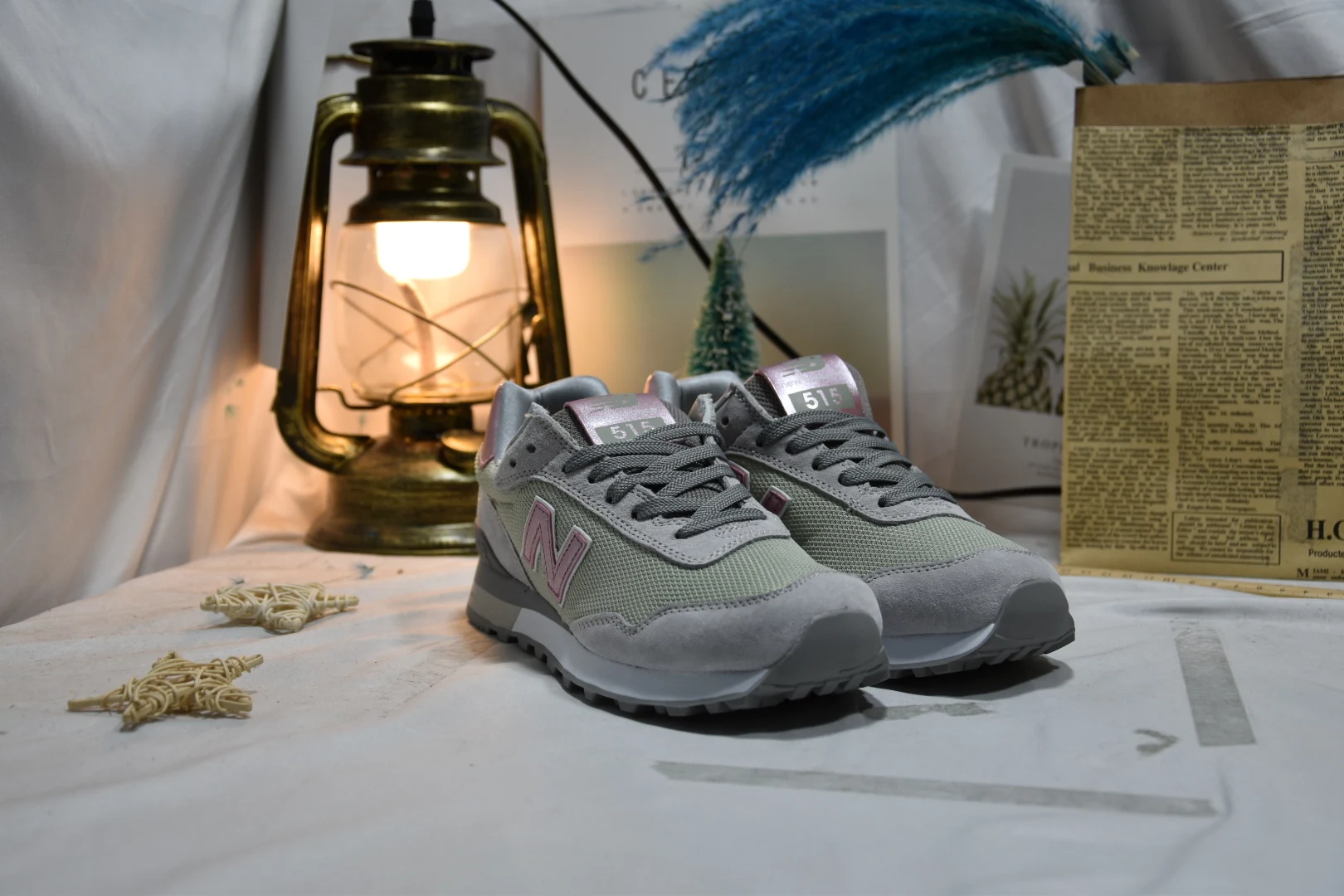 New Balance NB515 женские кроссовки для отдыха кроссовки черный розовый Eur35-40